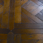 Antique Distressed Parquet Panel