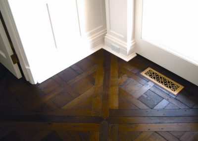 Antique Distressed Bordeaux Custom Parquet